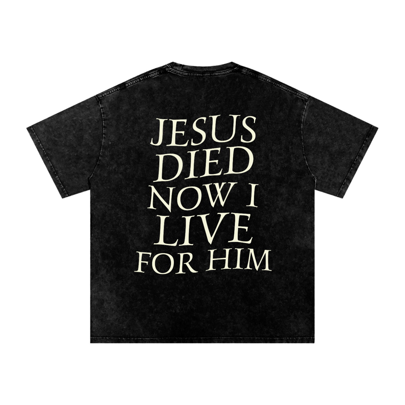 Snow Washed Oversized Jesus T-Shirt