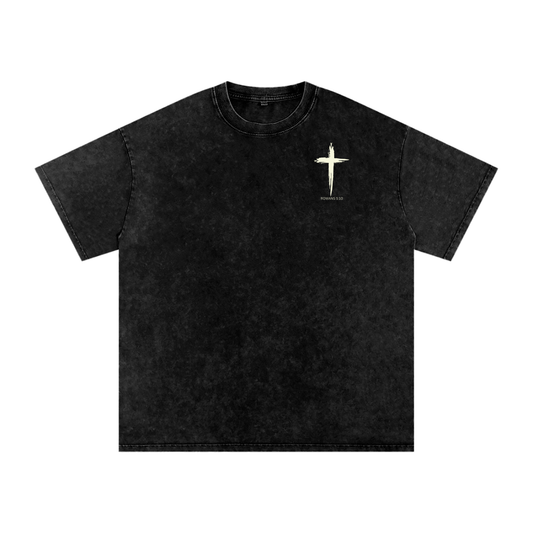 Snow Washed Oversized Jesus T-Shirt